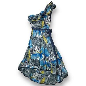 NWOT New Look‎ Women's One Shoulder Floral Dress Sz L Multicolor Casual Party